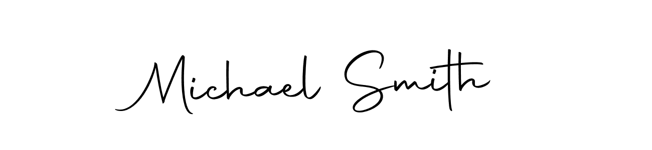 Create a beautiful signature design for name Michael Smith. With this signature (Autography-DOLnW) fonts, you can make a handwritten signature for free. Michael Smith signature style 10 images and pictures png