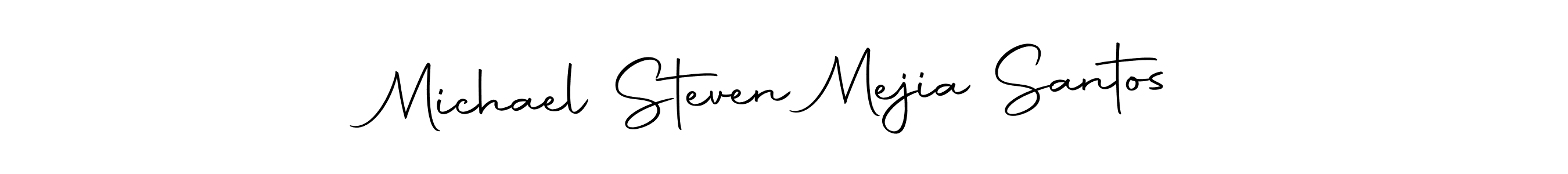 Use a signature maker to create a handwritten signature online. With this signature software, you can design (Autography-DOLnW) your own signature for name Michael Steven Mejia Santos. Michael Steven Mejia Santos signature style 10 images and pictures png