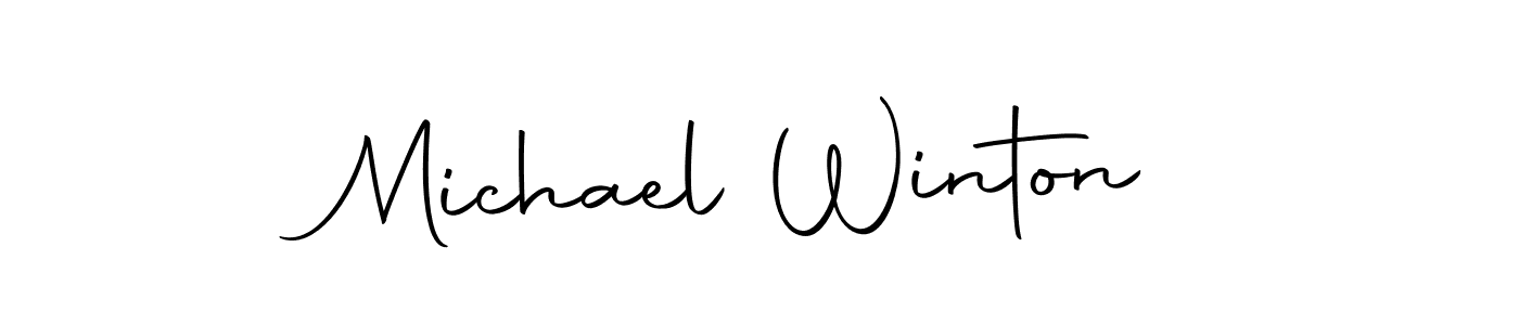 Make a beautiful signature design for name Michael Winton. With this signature (Autography-DOLnW) style, you can create a handwritten signature for free. Michael Winton signature style 10 images and pictures png