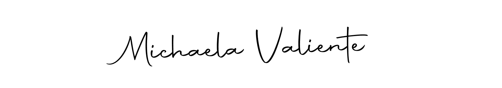 You can use this online signature creator to create a handwritten signature for the name Michaela Valiente. This is the best online autograph maker. Michaela Valiente signature style 10 images and pictures png