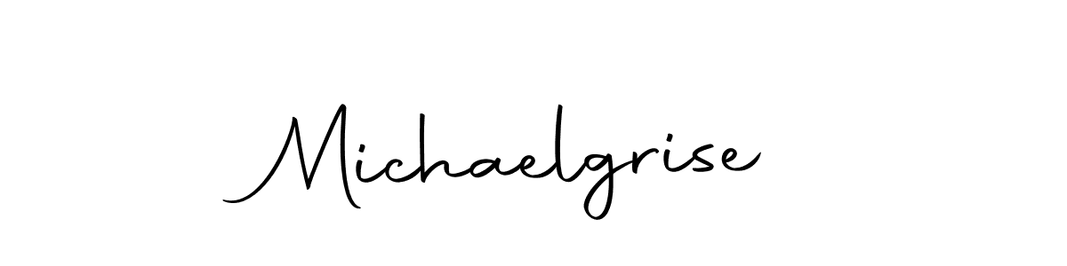 Create a beautiful signature design for name Michaelgrise. With this signature (Autography-DOLnW) fonts, you can make a handwritten signature for free. Michaelgrise signature style 10 images and pictures png