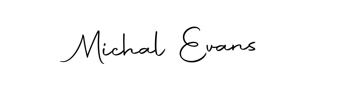 Make a beautiful signature design for name Michal Evans. With this signature (Autography-DOLnW) style, you can create a handwritten signature for free. Michal Evans signature style 10 images and pictures png