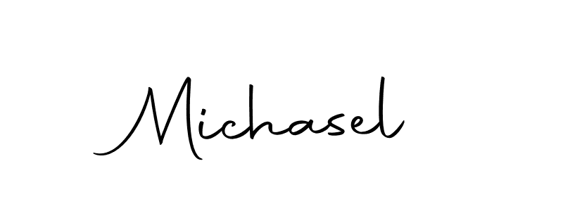 The best way (Autography-DOLnW) to make a short signature is to pick only two or three words in your name. The name Michasel include a total of six letters. For converting this name. Michasel signature style 10 images and pictures png