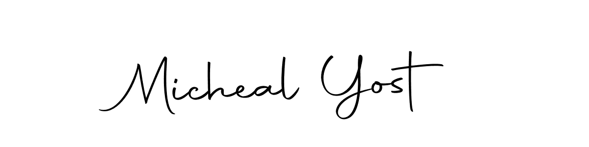 Similarly Autography-DOLnW is the best handwritten signature design. Signature creator online .You can use it as an online autograph creator for name Micheal Yost. Micheal Yost signature style 10 images and pictures png