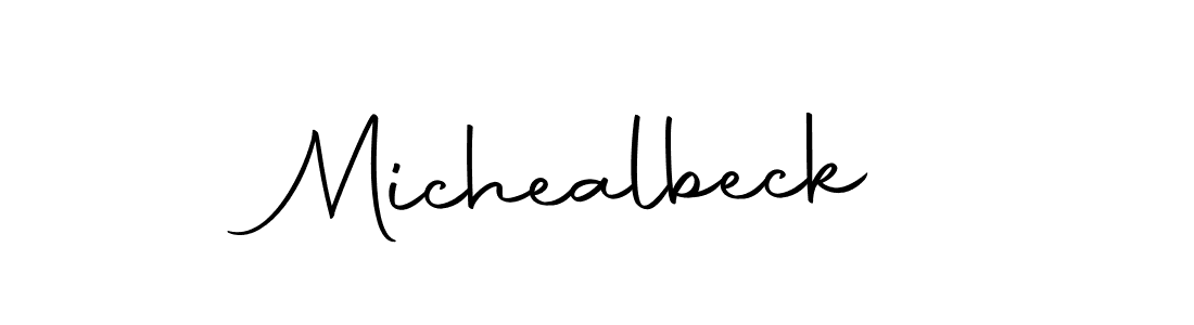 You should practise on your own different ways (Autography-DOLnW) to write your name (Michealbeck) in signature. don't let someone else do it for you. Michealbeck signature style 10 images and pictures png