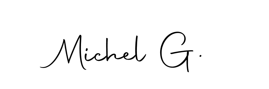 Michel G. stylish signature style. Best Handwritten Sign (Autography-DOLnW) for my name. Handwritten Signature Collection Ideas for my name Michel G.. Michel G. signature style 10 images and pictures png