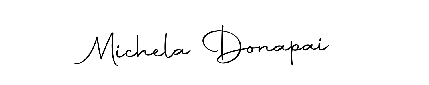 Michela Donapai stylish signature style. Best Handwritten Sign (Autography-DOLnW) for my name. Handwritten Signature Collection Ideas for my name Michela Donapai. Michela Donapai signature style 10 images and pictures png