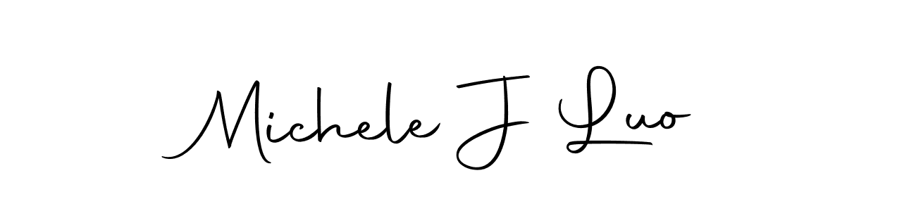 Here are the top 10 professional signature styles for the name Michele J Luo. These are the best autograph styles you can use for your name. Michele J Luo signature style 10 images and pictures png