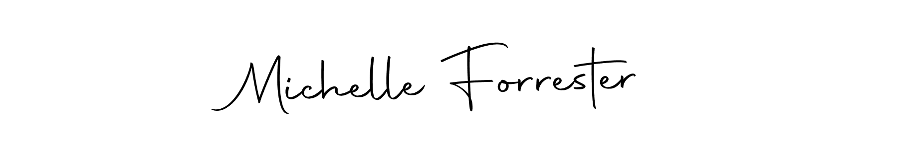 Design your own signature with our free online signature maker. With this signature software, you can create a handwritten (Autography-DOLnW) signature for name Michelle Forrester. Michelle Forrester signature style 10 images and pictures png