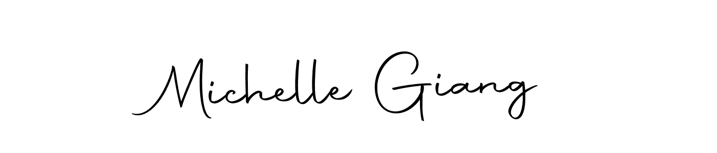 Make a beautiful signature design for name Michelle Giang. With this signature (Autography-DOLnW) style, you can create a handwritten signature for free. Michelle Giang signature style 10 images and pictures png