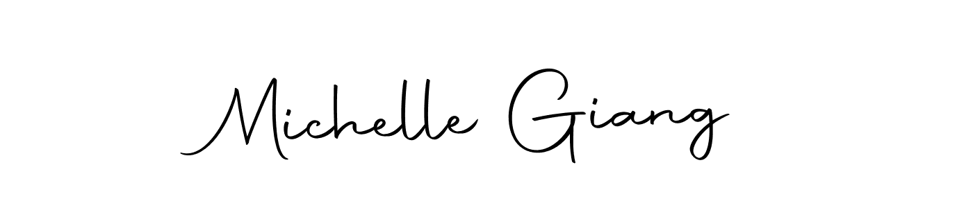 Design your own signature with our free online signature maker. With this signature software, you can create a handwritten (Autography-DOLnW) signature for name Michelle Giang. Michelle Giang signature style 10 images and pictures png