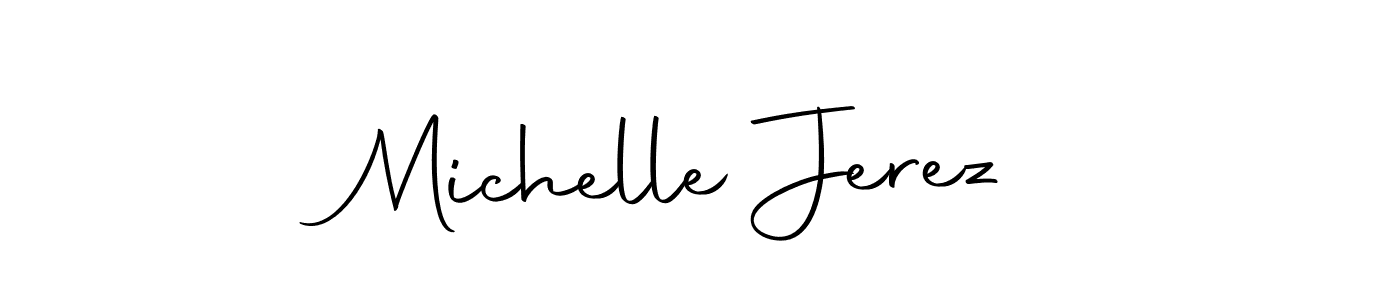 Michelle Jerez stylish signature style. Best Handwritten Sign (Autography-DOLnW) for my name. Handwritten Signature Collection Ideas for my name Michelle Jerez. Michelle Jerez signature style 10 images and pictures png
