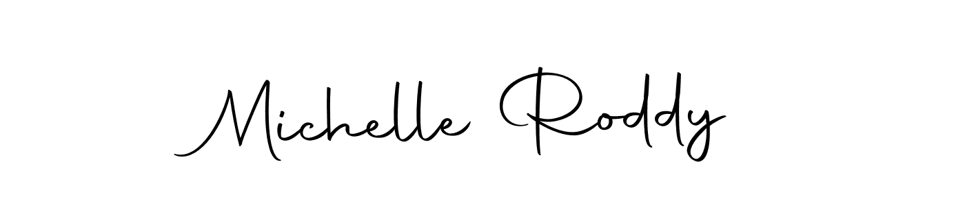 Design your own signature with our free online signature maker. With this signature software, you can create a handwritten (Autography-DOLnW) signature for name Michelle Roddy. Michelle Roddy signature style 10 images and pictures png