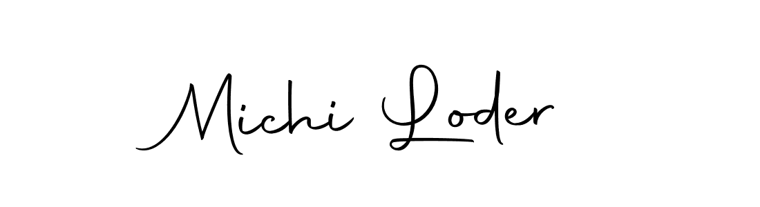 if you are searching for the best signature style for your name Michi Loder. so please give up your signature search. here we have designed multiple signature styles  using Autography-DOLnW. Michi Loder signature style 10 images and pictures png