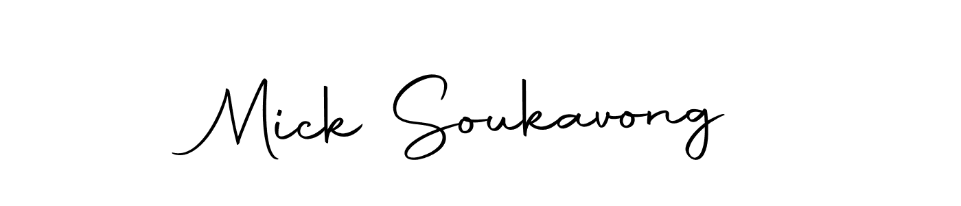 You should practise on your own different ways (Autography-DOLnW) to write your name (Mick Soukavong) in signature. don't let someone else do it for you. Mick Soukavong signature style 10 images and pictures png