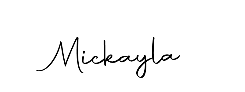 Create a beautiful signature design for name Mickayla. With this signature (Autography-DOLnW) fonts, you can make a handwritten signature for free. Mickayla signature style 10 images and pictures png