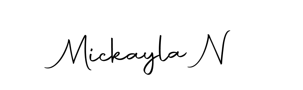This is the best signature style for the Mickayla N name. Also you like these signature font (Autography-DOLnW). Mix name signature. Mickayla N signature style 10 images and pictures png