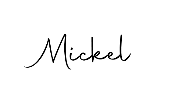 The best way (Autography-DOLnW) to make a short signature is to pick only two or three words in your name. The name Mickel include a total of six letters. For converting this name. Mickel signature style 10 images and pictures png