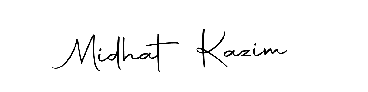 if you are searching for the best signature style for your name Midhat Kazim. so please give up your signature search. here we have designed multiple signature styles  using Autography-DOLnW. Midhat Kazim signature style 10 images and pictures png