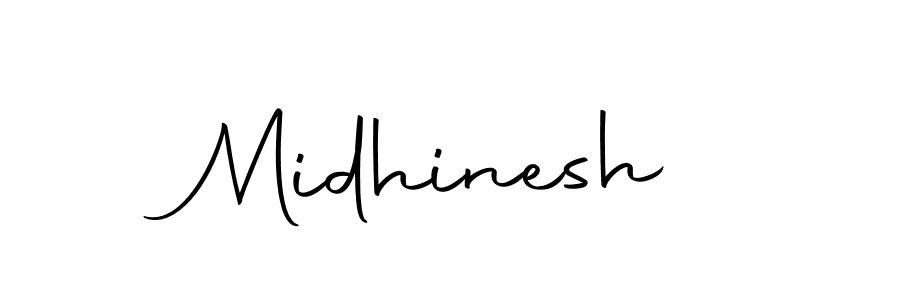 You can use this online signature creator to create a handwritten signature for the name Midhinesh. This is the best online autograph maker. Midhinesh signature style 10 images and pictures png