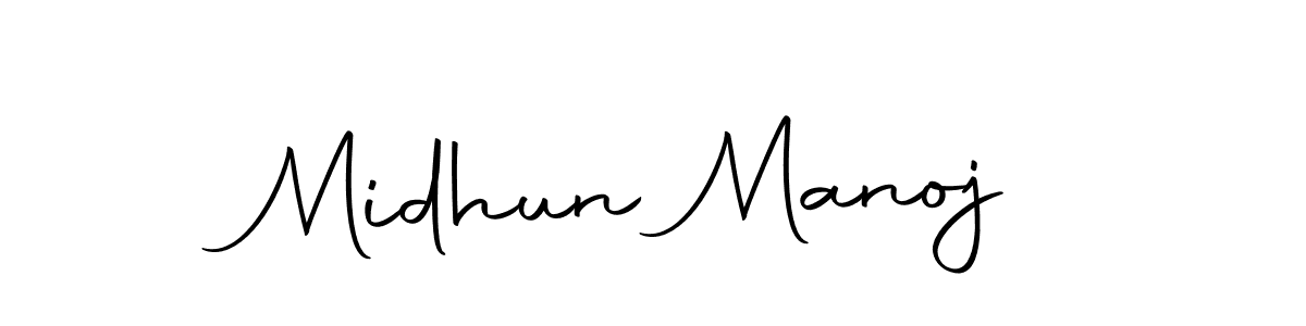 Use a signature maker to create a handwritten signature online. With this signature software, you can design (Autography-DOLnW) your own signature for name Midhun Manoj. Midhun Manoj signature style 10 images and pictures png