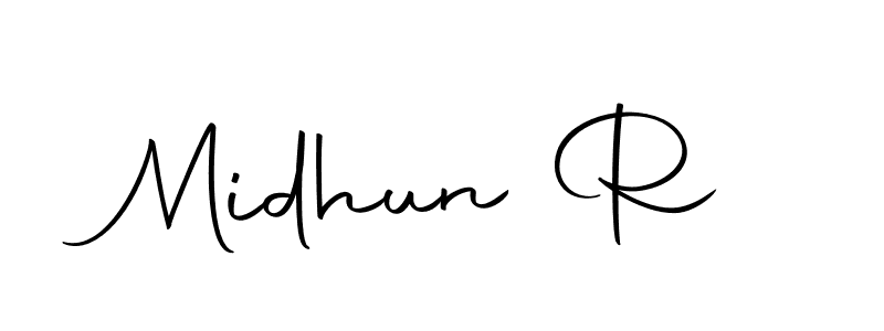 This is the best signature style for the Midhun R name. Also you like these signature font (Autography-DOLnW). Mix name signature. Midhun R signature style 10 images and pictures png