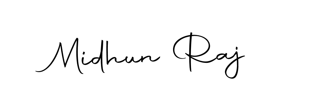 if you are searching for the best signature style for your name Midhun Raj. so please give up your signature search. here we have designed multiple signature styles  using Autography-DOLnW. Midhun Raj signature style 10 images and pictures png