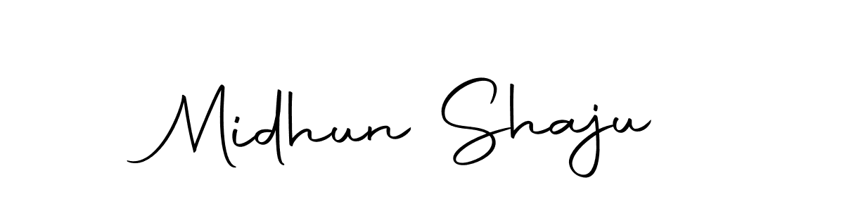 Make a beautiful signature design for name Midhun Shaju. With this signature (Autography-DOLnW) style, you can create a handwritten signature for free. Midhun Shaju signature style 10 images and pictures png