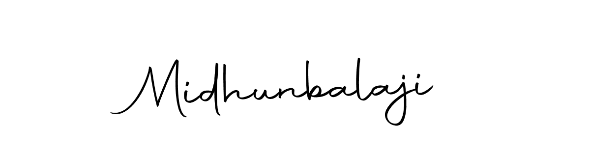 Create a beautiful signature design for name Midhunbalaji. With this signature (Autography-DOLnW) fonts, you can make a handwritten signature for free. Midhunbalaji signature style 10 images and pictures png