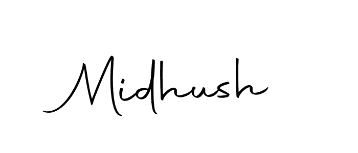 Create a beautiful signature design for name Midhush. With this signature (Autography-DOLnW) fonts, you can make a handwritten signature for free. Midhush signature style 10 images and pictures png