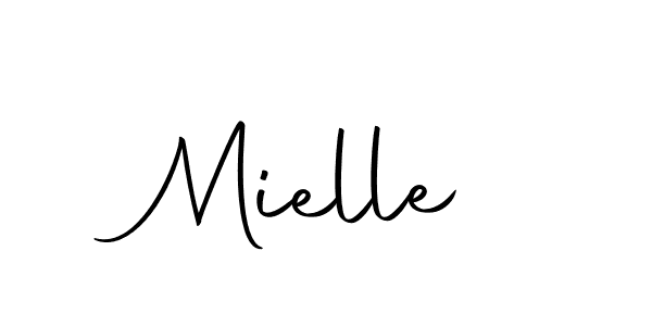 Use a signature maker to create a handwritten signature online. With this signature software, you can design (Autography-DOLnW) your own signature for name Mielle. Mielle signature style 10 images and pictures png