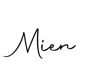 Design your own signature with our free online signature maker. With this signature software, you can create a handwritten (Autography-DOLnW) signature for name Mien. Mien signature style 10 images and pictures png