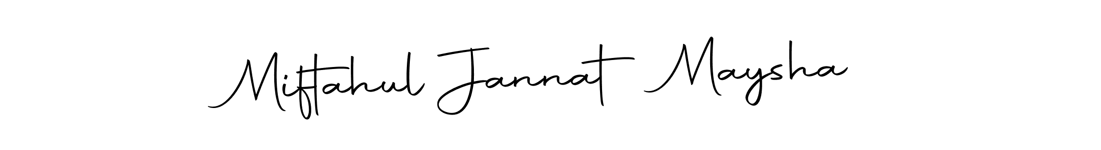 Check out images of Autograph of Miftahul Jannat Maysha name. Actor Miftahul Jannat Maysha Signature Style. Autography-DOLnW is a professional sign style online. Miftahul Jannat Maysha signature style 10 images and pictures png