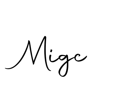 How to make Migc signature? Autography-DOLnW is a professional autograph style. Create handwritten signature for Migc name. Migc signature style 10 images and pictures png
