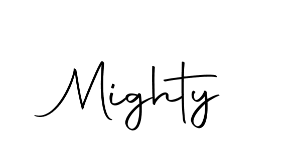 How to make Mighty signature? Autography-DOLnW is a professional autograph style. Create handwritten signature for Mighty name. Mighty signature style 10 images and pictures png