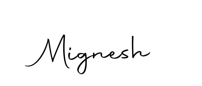 Also we have Mignesh name is the best signature style. Create professional handwritten signature collection using Autography-DOLnW autograph style. Mignesh signature style 10 images and pictures png