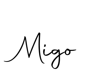 Create a beautiful signature design for name Migo. With this signature (Autography-DOLnW) fonts, you can make a handwritten signature for free. Migo signature style 10 images and pictures png