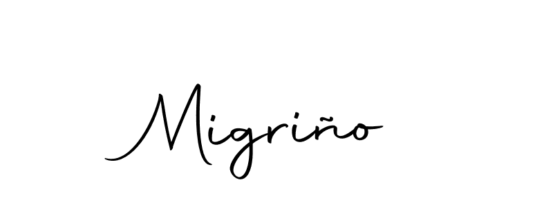 The best way (Autography-DOLnW) to make a short signature is to pick only two or three words in your name. The name Migriño include a total of six letters. For converting this name. Migriño signature style 10 images and pictures png