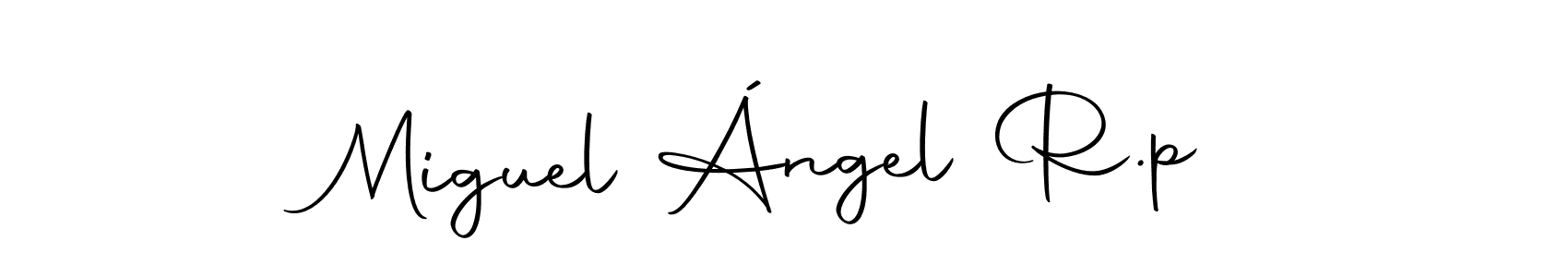 Make a beautiful signature design for name Miguel Ángel R.p. Use this online signature maker to create a handwritten signature for free. Miguel Ángel R.p signature style 10 images and pictures png