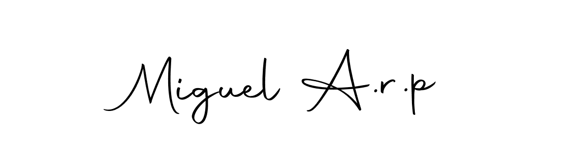 Autography-DOLnW is a professional signature style that is perfect for those who want to add a touch of class to their signature. It is also a great choice for those who want to make their signature more unique. Get Miguel A.r.p name to fancy signature for free. Miguel A.r.p signature style 10 images and pictures png