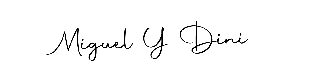 Miguel Y Dini stylish signature style. Best Handwritten Sign (Autography-DOLnW) for my name. Handwritten Signature Collection Ideas for my name Miguel Y Dini. Miguel Y Dini signature style 10 images and pictures png