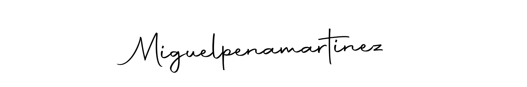 Use a signature maker to create a handwritten signature online. With this signature software, you can design (Autography-DOLnW) your own signature for name Miguelpenamartinez. Miguelpenamartinez signature style 10 images and pictures png