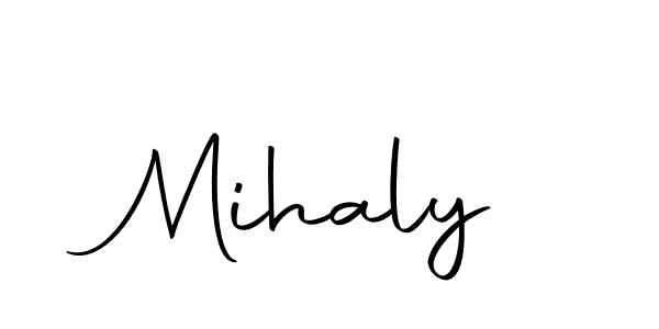 Use a signature maker to create a handwritten signature online. With this signature software, you can design (Autography-DOLnW) your own signature for name Mihaly. Mihaly signature style 10 images and pictures png