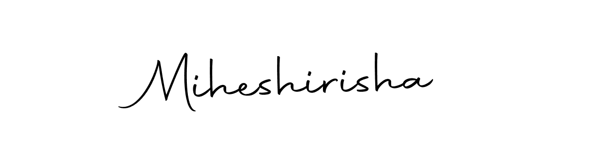 The best way (Autography-DOLnW) to make a short signature is to pick only two or three words in your name. The name Miheshirisha include a total of six letters. For converting this name. Miheshirisha signature style 10 images and pictures png