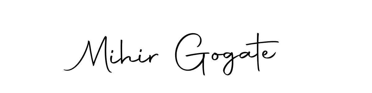 Create a beautiful signature design for name Mihir Gogate. With this signature (Autography-DOLnW) fonts, you can make a handwritten signature for free. Mihir Gogate signature style 10 images and pictures png