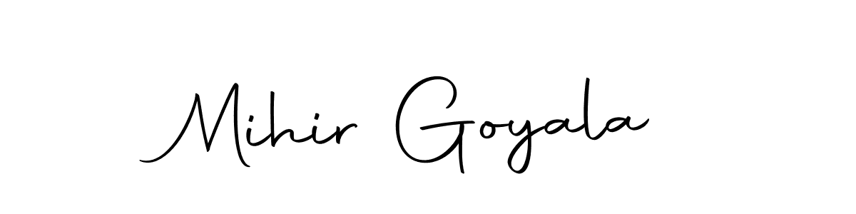 Make a beautiful signature design for name Mihir Goyala. With this signature (Autography-DOLnW) style, you can create a handwritten signature for free. Mihir Goyala signature style 10 images and pictures png