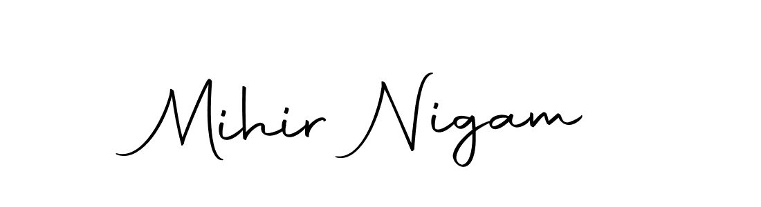 This is the best signature style for the Mihir Nigam name. Also you like these signature font (Autography-DOLnW). Mix name signature. Mihir Nigam signature style 10 images and pictures png