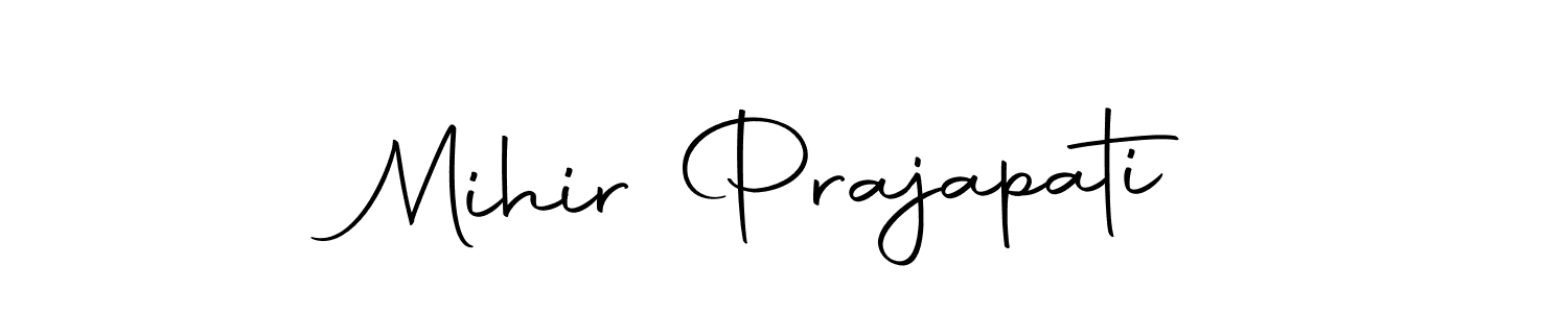 Make a short Mihir Prajapati signature style. Manage your documents anywhere anytime using Autography-DOLnW. Create and add eSignatures, submit forms, share and send files easily. Mihir Prajapati signature style 10 images and pictures png