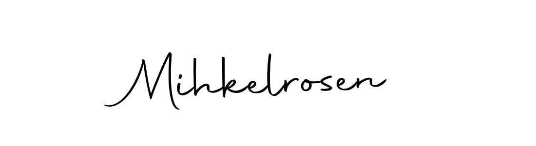 The best way (Autography-DOLnW) to make a short signature is to pick only two or three words in your name. The name Mihkelrosen include a total of six letters. For converting this name. Mihkelrosen signature style 10 images and pictures png