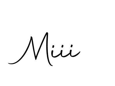 Design your own signature with our free online signature maker. With this signature software, you can create a handwritten (Autography-DOLnW) signature for name Miii. Miii signature style 10 images and pictures png